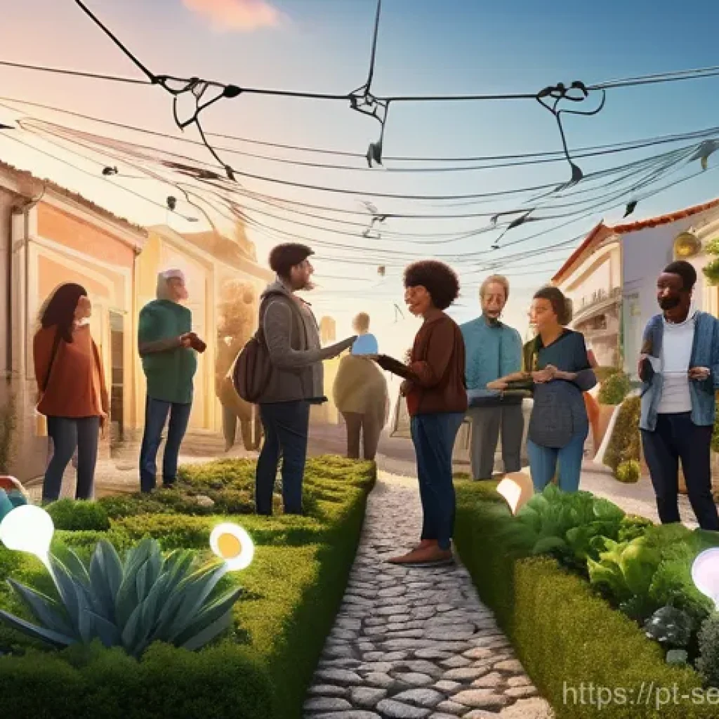 커뮤니티 기반 서비스의 지속적인 성장 전략 - **Prompt:** A vibrant, diverse online community depicted as a beautifully illuminated, interconnecte...