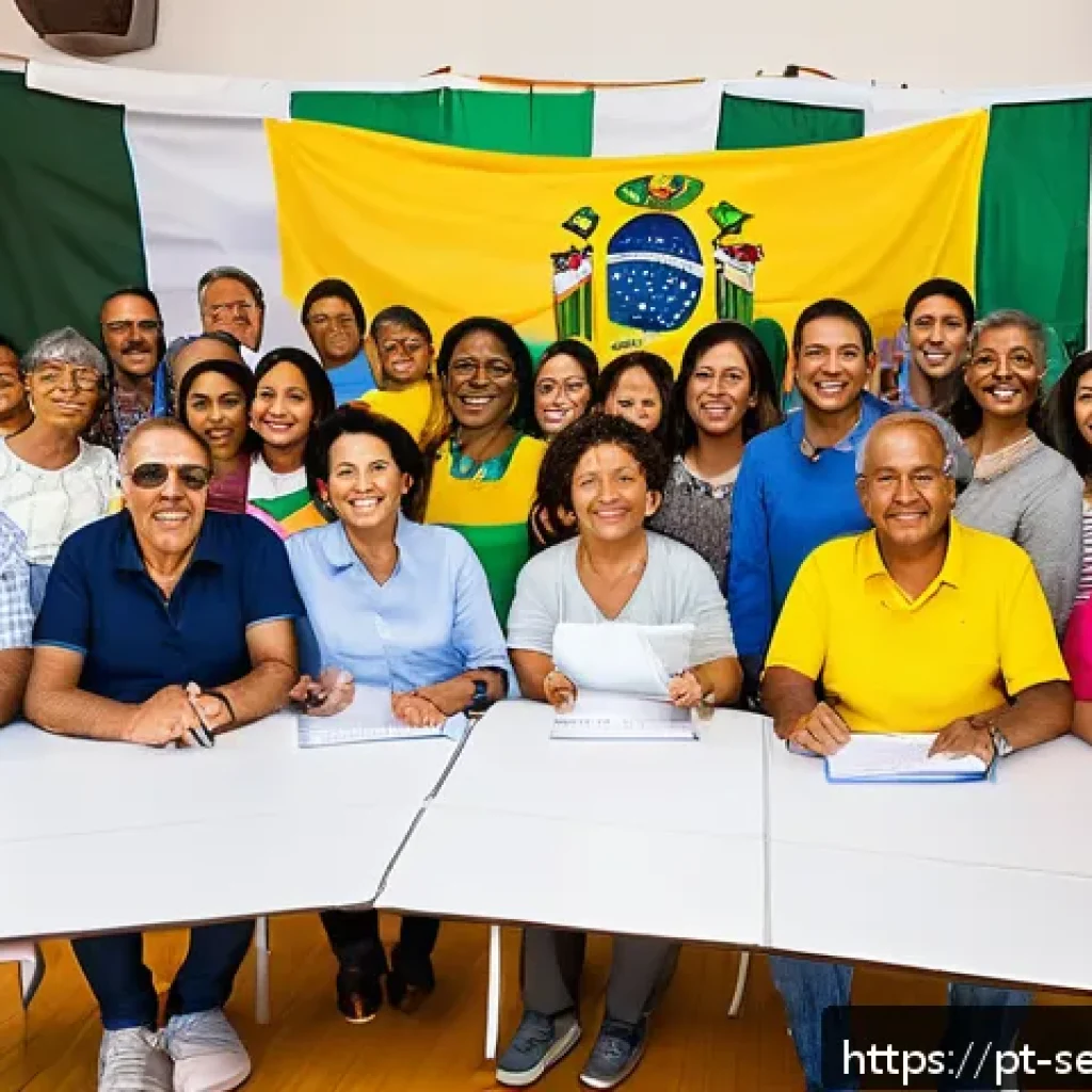 커뮤니티 기반 서비스의 성과 측정 방법 - A vibrant community center in Brazil filled with diverse groups of people actively participating in ...