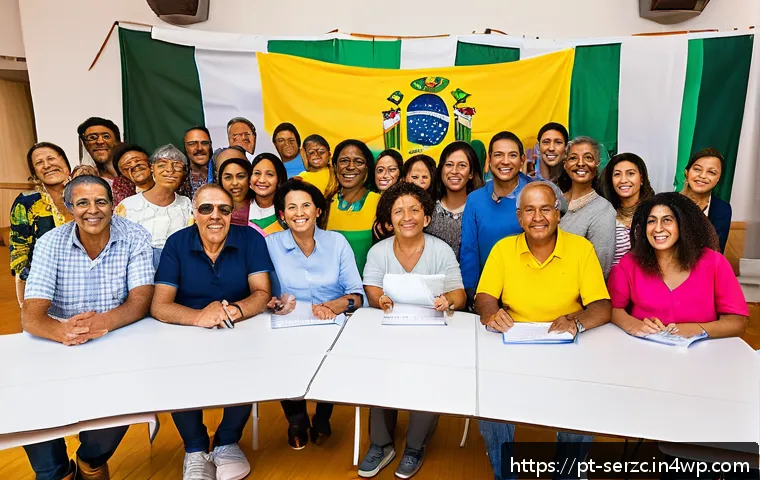 커뮤니티 기반 서비스의 성과 측정 방법 - A vibrant community center in Brazil filled with diverse groups of people actively participating in ...